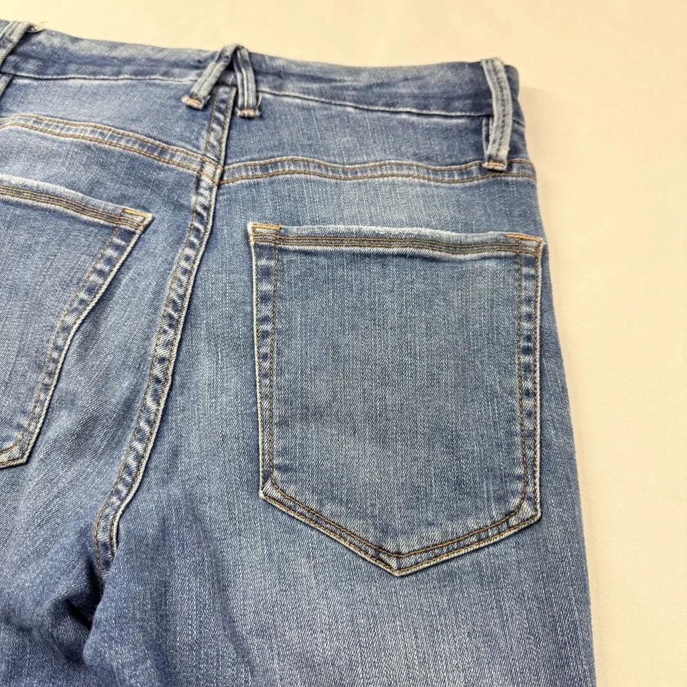 Good American Jeans Womens 0/25 Blue Good Waist High Rise Skinny Distressed - Picture 16 of 16